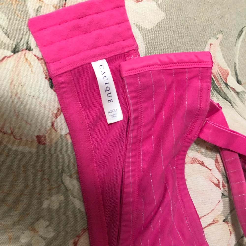 Pink bra
